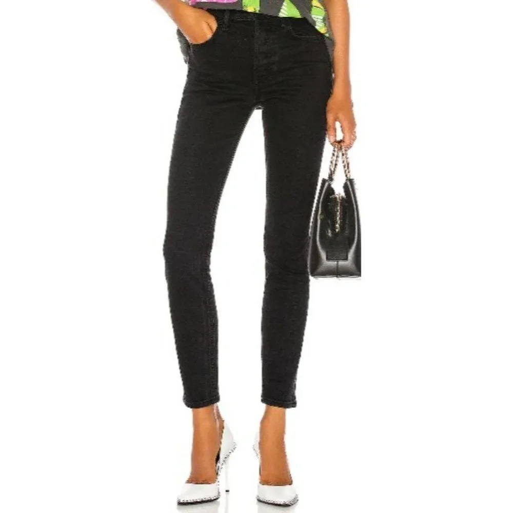 NWOT GRLFRND Karolina High Rise Black Jeans-sz  30